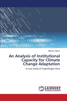 bokomslag An Analysis of Institutional Capacity for Climate Change Adaptation