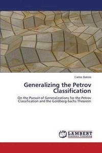 bokomslag Generalizing the Petrov Classification