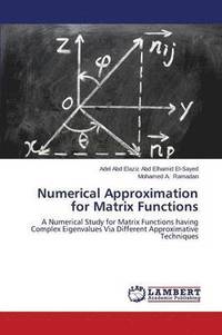 bokomslag Numerical Approximation for Matrix Functions