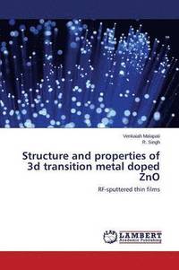 bokomslag Structure and Properties of 3D Transition Metal Doped Zno