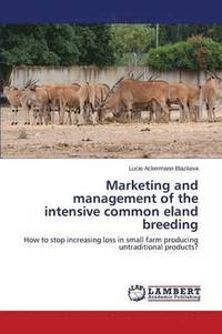 bokomslag Marketing and management of the intensive common eland breeding