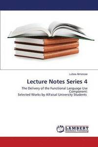 bokomslag Lecture Notes Series 4