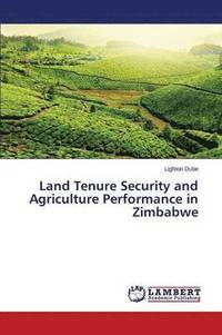bokomslag Land Tenure Security and Agriculture Performance in Zimbabwe