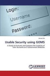 bokomslag Usable Security using GOMS