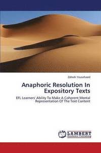 bokomslag Anaphoric Resolution In Expository Texts