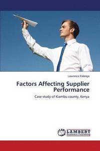 bokomslag Factors Affecting Supplier Performance