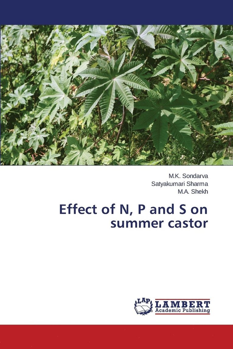Effect of N, P and S on summer castor 1