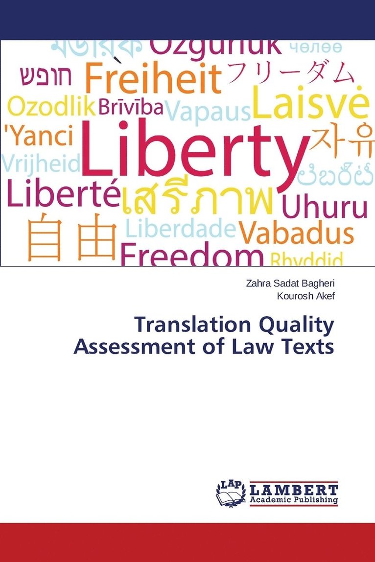 Translation Quality Assessment of Law Texts 1