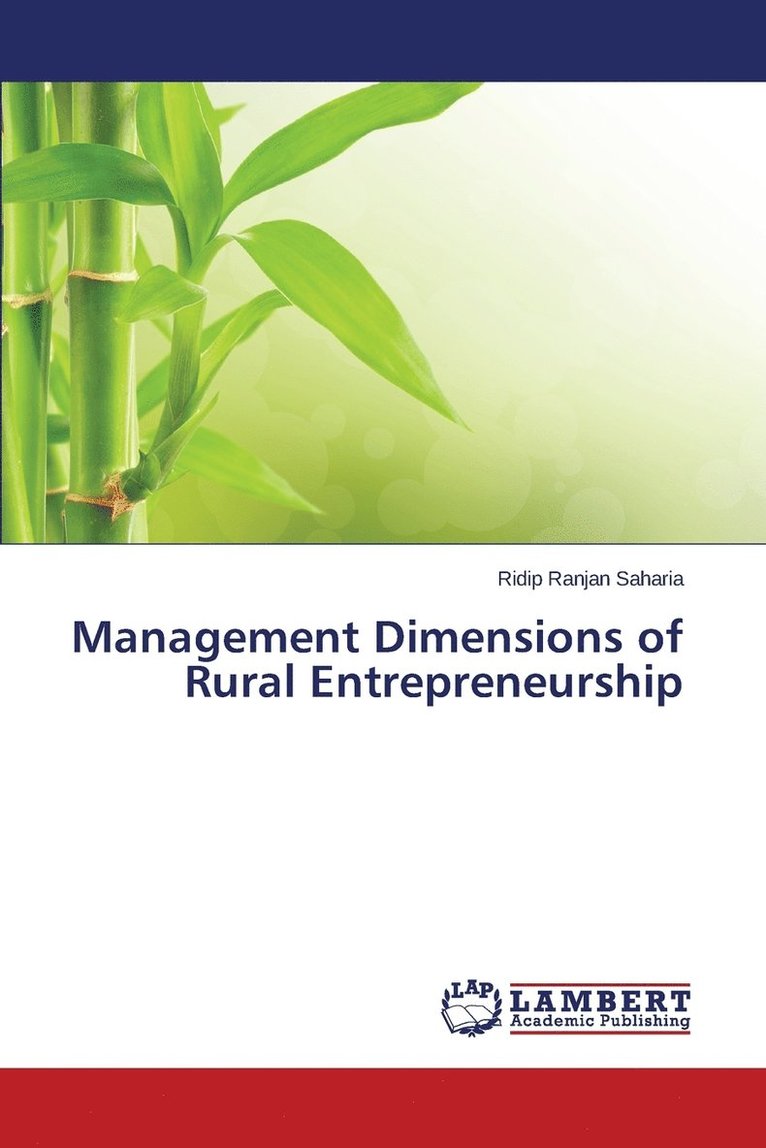 Management Dimensions of Rural Entrepreneurship 1