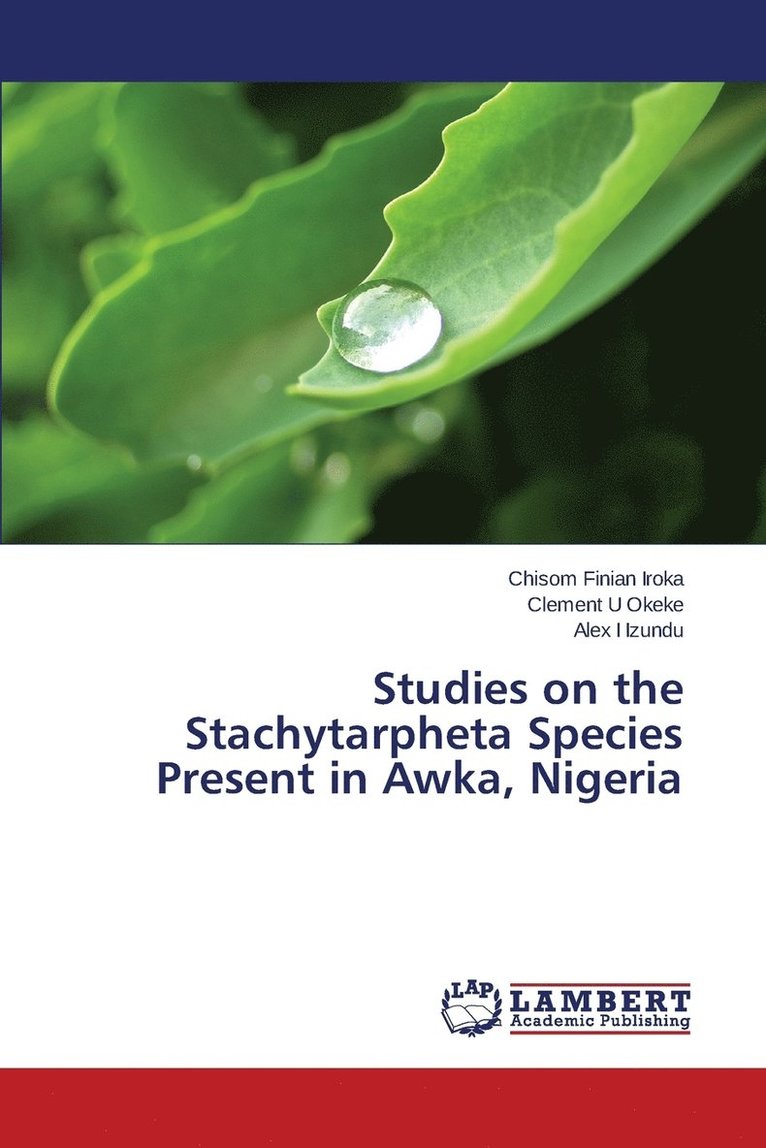 Studies on the Stachytarpheta Species Present in Awka, Nigeria 1