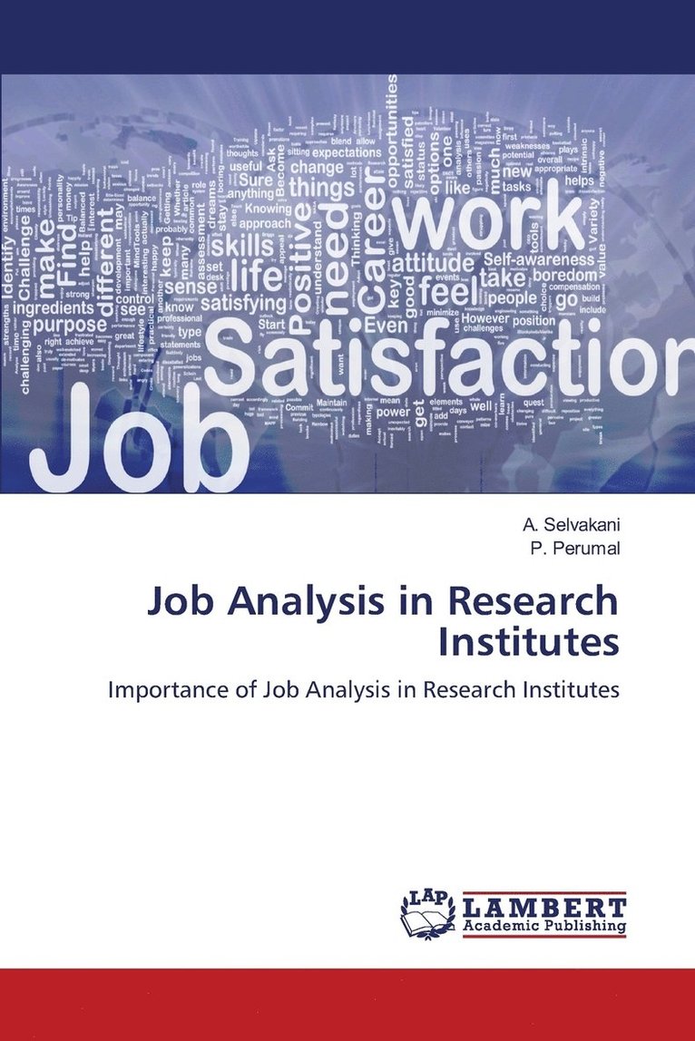 Job Analysis in Research Institutes 1