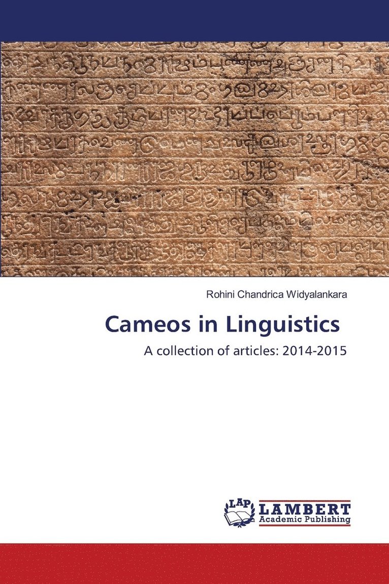 Widyalankara Rohini Chandrica, Rohini Chandrica Widyalankara - Cameos in Linguistics, Häftad