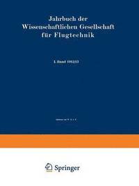 bokomslag Jahrbuch der Wissenschaftlichen Gesellschaft fur Flugtechnik