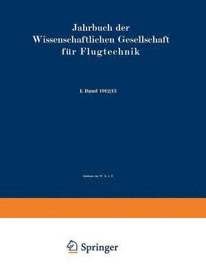 Jahrbuch der Wissenschaftlichen Gesellschaft für Flugtechnik 1
