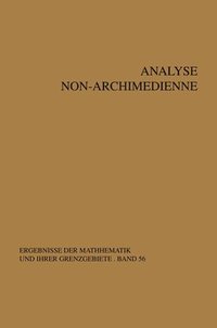 bokomslag Analyse non-archimedienne