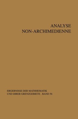 bokomslag Analyse non-archimedienne