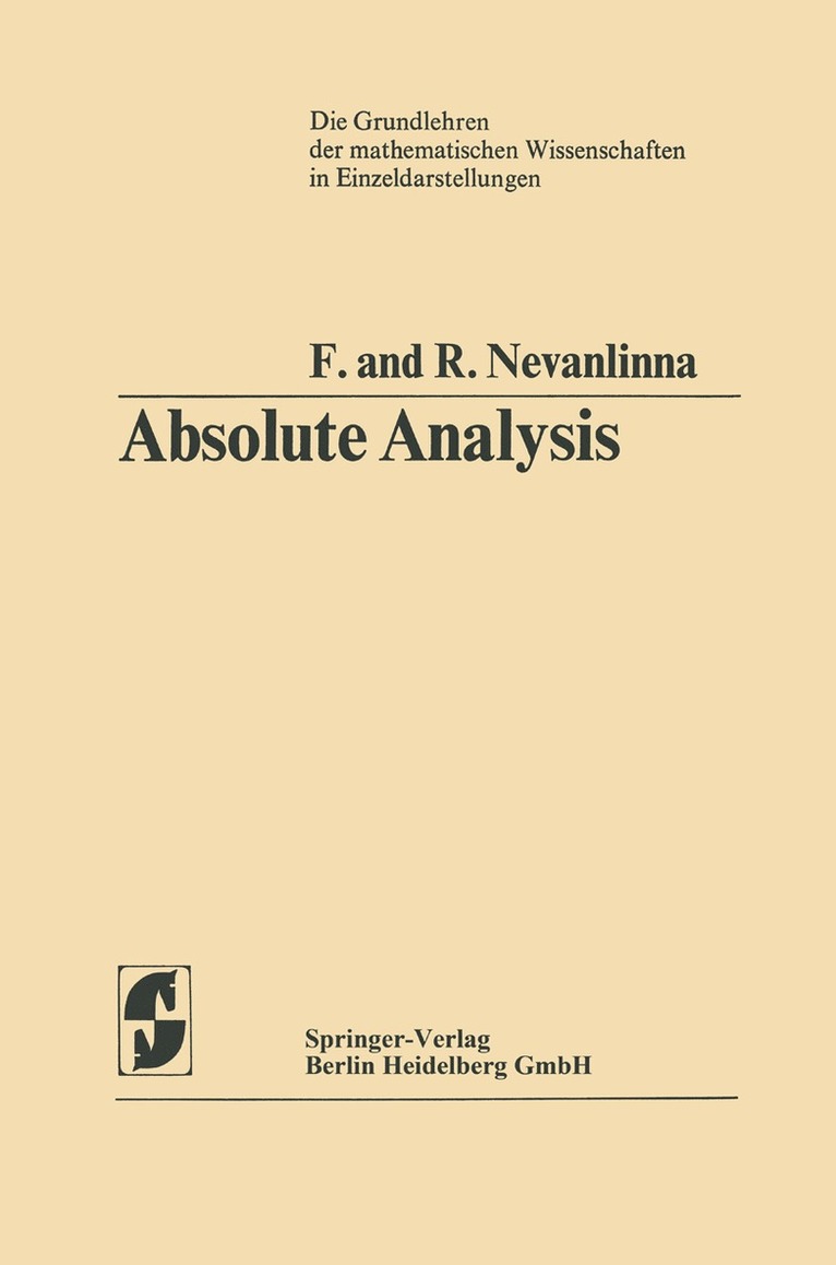 Absolute Analysis 1