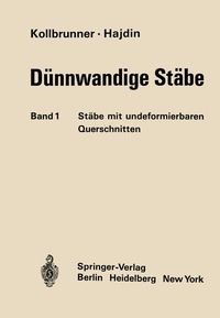 bokomslag Stäbe mit undeformierbaren Querschnitten