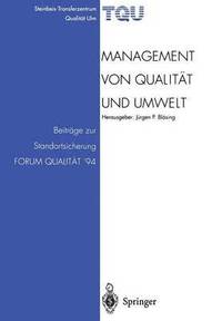 bokomslag Management von Qualitt und Umwelt