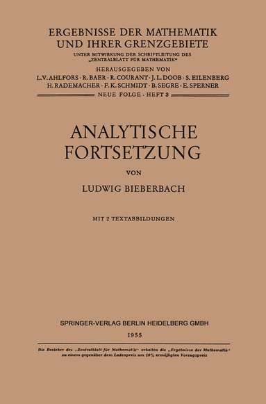 bokomslag Analytische Fortsetzung