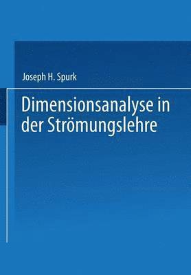 bokomslag Dimensionsanalyse in der Strmungslehre