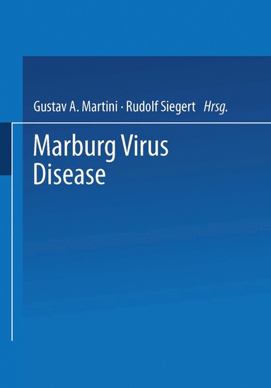 bokomslag Marburg Virus Disease