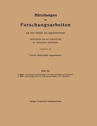 bokomslag Mittteilungen ber Forschungsarbeiten auf dem Gebiete des Ingenieurwesens