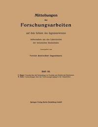 bokomslag Mittteilungen über Forschungsarbeiten auf dem Gebiete des Ingenieurwesens