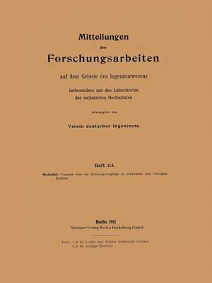 bokomslag Mitteilungen ber Forschungsarbeiten insbesondere aus den Laboratorien der technischen hochschulen