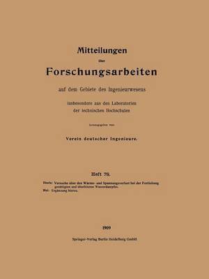 bokomslag Mitteilungen ber Forschungsarbeiten auf dem Gebiete des Ingenieurwesens