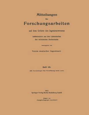 Mitteilungen ber Forschungsarbeiten 1