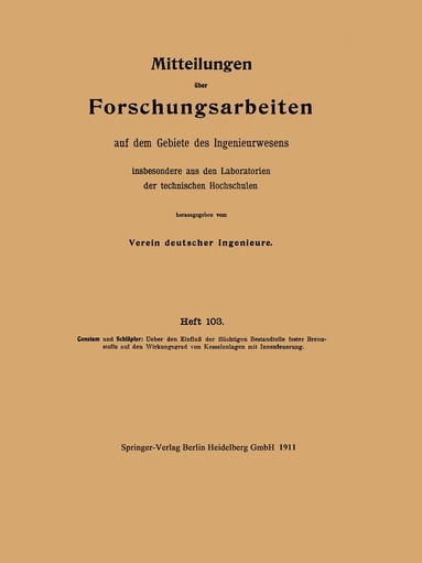 Emil J. Constam, Paul Schläpfer - Mitteilungen über Forschungsarbeiten auf dem Gebiete des Ingenieurwesens insbesondere aus den Laboratorien der technischen Hochschulen, Häftad