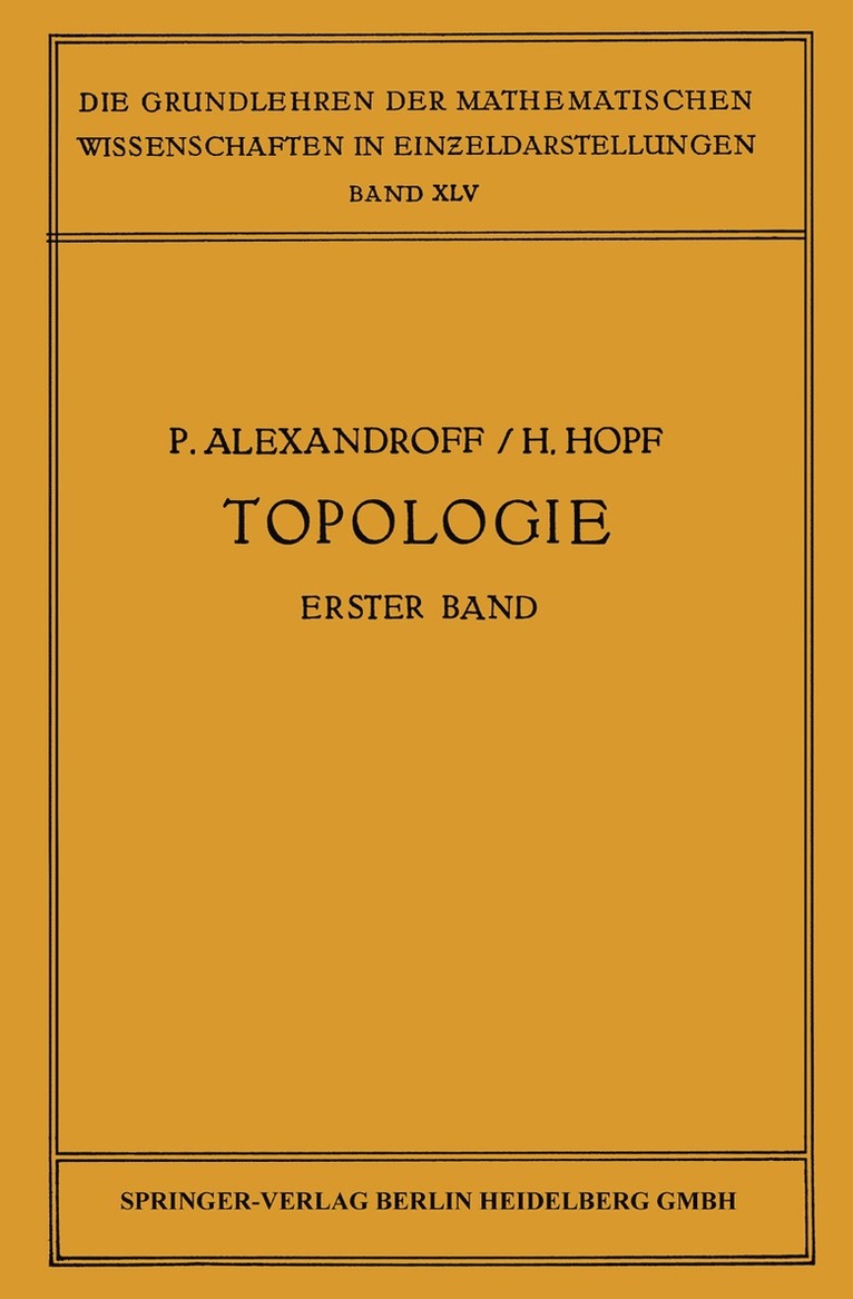 Topologie I