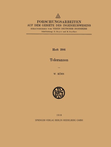 W. Kühn - Toleranzen, Häftad