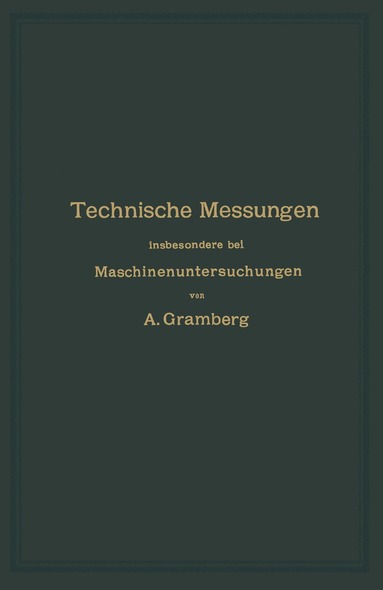 bokomslag Technische Messungen insbesondere bei Maschinenuntersuchungen