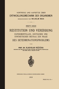 bokomslag Restitution und Vererbung