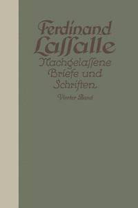 bokomslag Lassalles Briefwechsel mit Grafin Sophie von Hatzfeldt