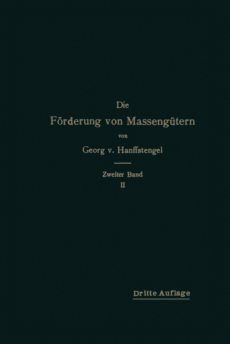 Die Frderung von Massengtern 1