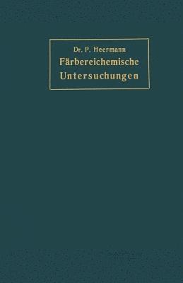 bokomslag Frbereichemische Untersuchungen