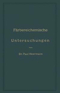 bokomslag Frbereichemische Untersuchungen