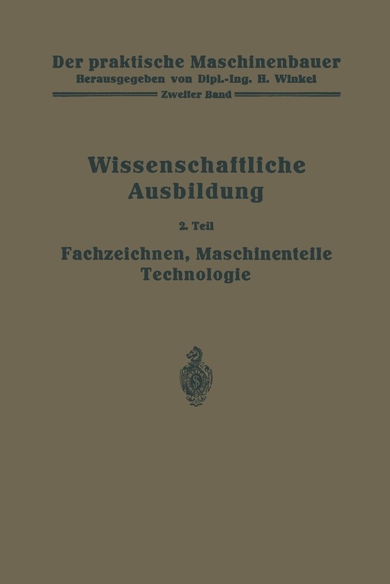 Die wissenschaftliche Ausbildung 1