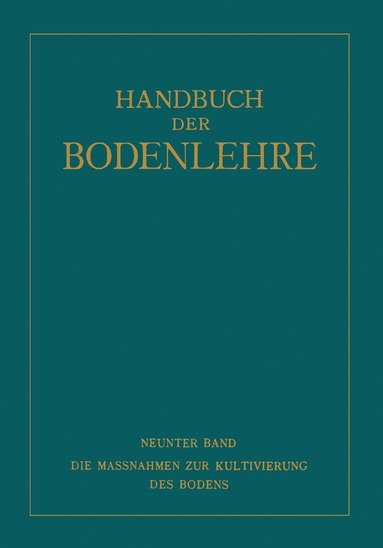 bokomslag Die Massnahmen ?ur Kultivierung des Bodens