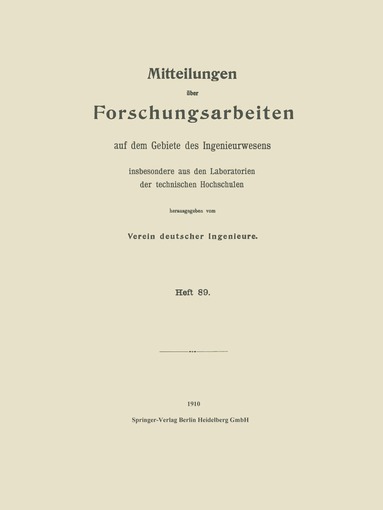 Wilhelm Nußelt, Heinrich Herbert - Mitteilungen über Forschungsarbeiten auf dem Gebiete des Ingenieurwesens, Häftad