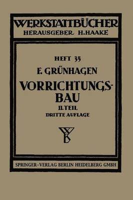 bokomslag Der Vorrichtungsbau