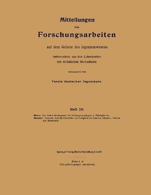 Heinrich Blasius, Richard Baumann, Heinrich Blasius, Richard Baumann - Mitteilungen über Forschungsarbeiten auf dem Gebiete des Ingenieurwesens, Häftad
