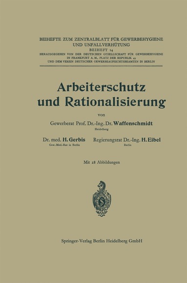 bokomslag Arbeiterschutz und Rationalisierung