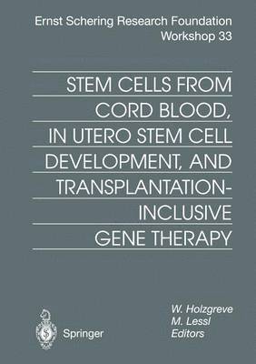 bokomslag Stem Cells from Cord Blood, in Utero Stem Cell Development and Transplantation-Inclusive Gene Therapy