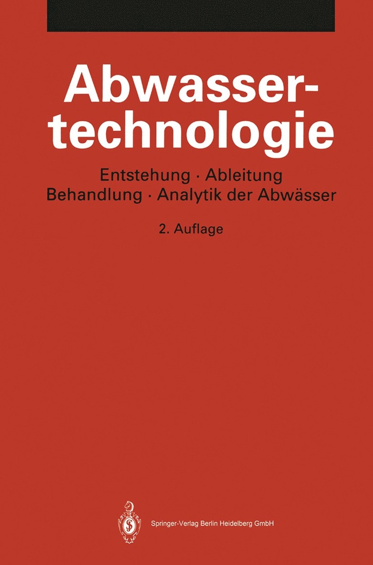 K. Pöppinghaus, W. Filla, S. Sensen, W. Schneider, Klaus Pöppinghaus, W. Schneider, W. Fresenius - Abwassertechnologie, Häftad