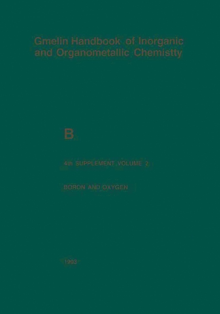 Boron and Oxygen 1