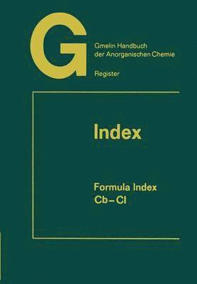 Gmelin Handbuch der Anorganischen Chemie 1